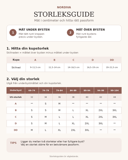 Nordiva Gelé Comfort – Bygelfri BH med korsrygg